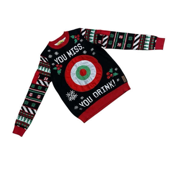 Festive Tipsy Elves Sweater with Red and Green Accents size Large Men’s - Picture 1 of 2